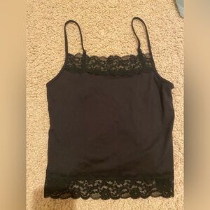 H&M Black Lace Cami Top